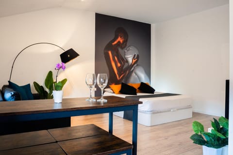 Living room, Seating area, Bedroom