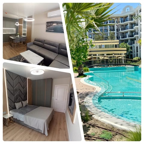 Property building, Communal lounge/ TV room, Day, Natural landscape, Living room, Seating area, Evening entertainment, Pool view, Swimming pool, sunbed