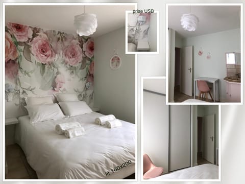 Bed, Decorative detail, Seating area, Bedroom, flat iron, towels, wardrobe