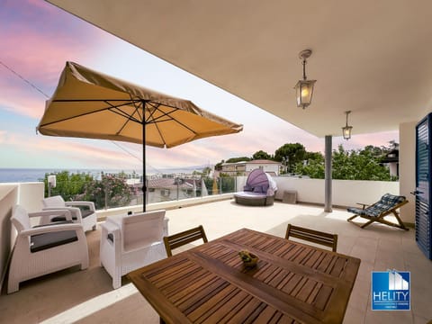 Property building, Balcony/Terrace, Sunset