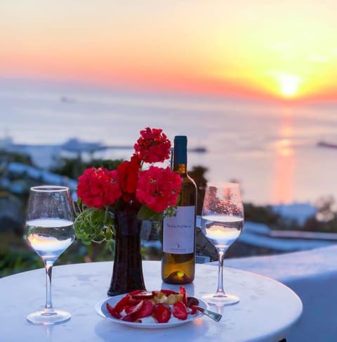 Sea view, Drinks, Sunset