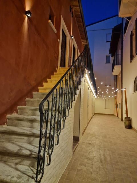 Property building, Night, Inner courtyard view