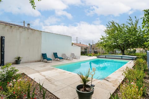 Property building, Living room, Swimming pool