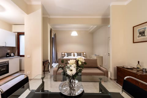 Kitchen or kitchenette, Living room, Dining area