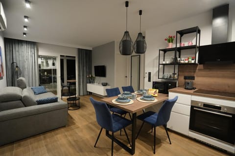 Kitchen or kitchenette, Living room, Seating area, Dining area, oven, stove