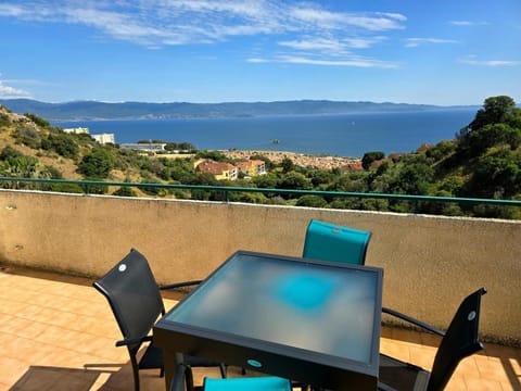 Property building, Natural landscape, View (from property/room), Seating area, Dining area, Mountain view, Sea view