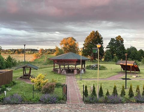 Dobre Miejsce- domki letniskowe nad stawem Nature lodge in West Pomeranian Voivodeship, Poland
