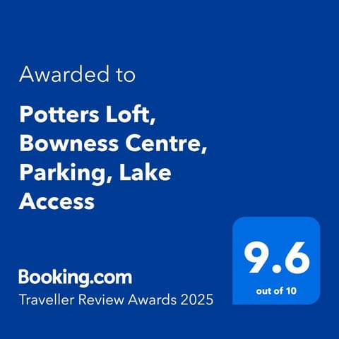 Potters Loft, Bowness Centre, Parking, Lake Access Apartment in Bowness-on-Windermere
