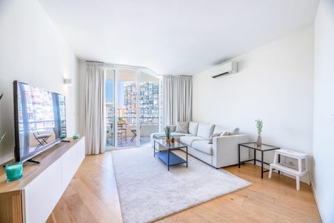 Balcony/Terrace, Living room, Photo of the whole room, Seating area, air conditioner