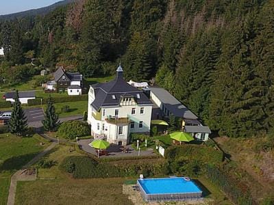 Property building, Natural landscape, Pool view