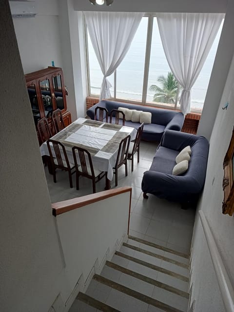Living room, Seating area, Dining area, Sea view