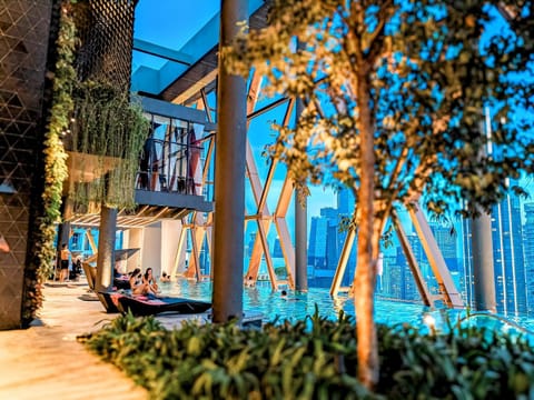 Natural landscape, Garden, Pool view, Swimming pool