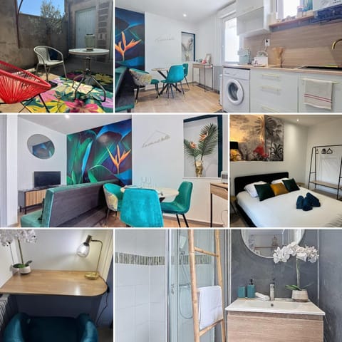 Bathroom, Kitchen or kitchenette, Living room, Seating area, Bedroom