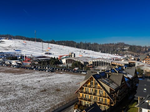 Property building, Day, Winter, Mountain view