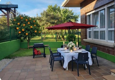 Balcony/Terrace, Dining area, Garden view