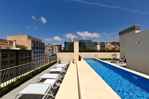 Pool view, sunbed