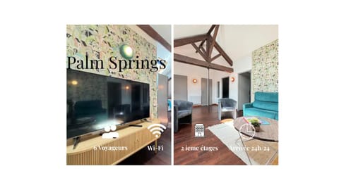 Le Loft - Palm Strings tout confort 6personnes Apartment in Auvergne-Rhône-Alpes