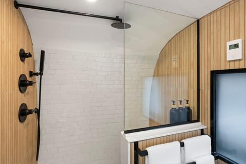 Luxury Airstream w hot tub, king bed, & grill House in Pisgah Forest