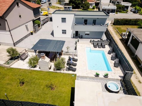 Property building, Pool view, sunbed
