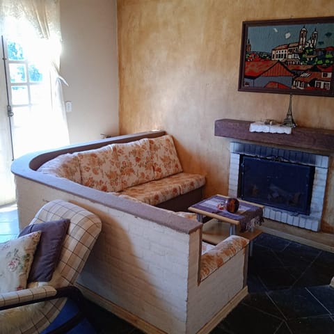 Living room, fireplace
