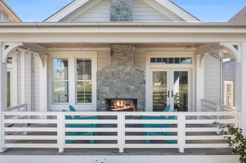 Property building, fireplace