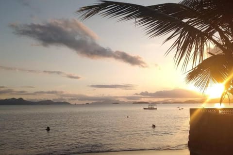 Natural landscape, Beach, Sea view, Sunset