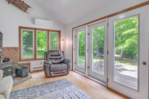 Alden Home with Fire Pit Steps to Torch Lake! House in Torch Lake