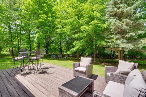 Alden Home with Fire Pit Steps to Torch Lake! House in Torch Lake