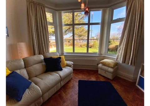 Living room, Seating area, Garden view