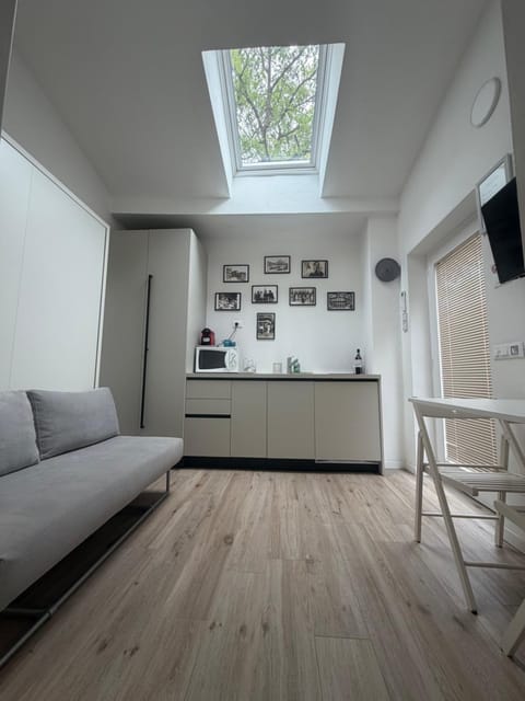 Kitchen or kitchenette, Living room, Seating area
