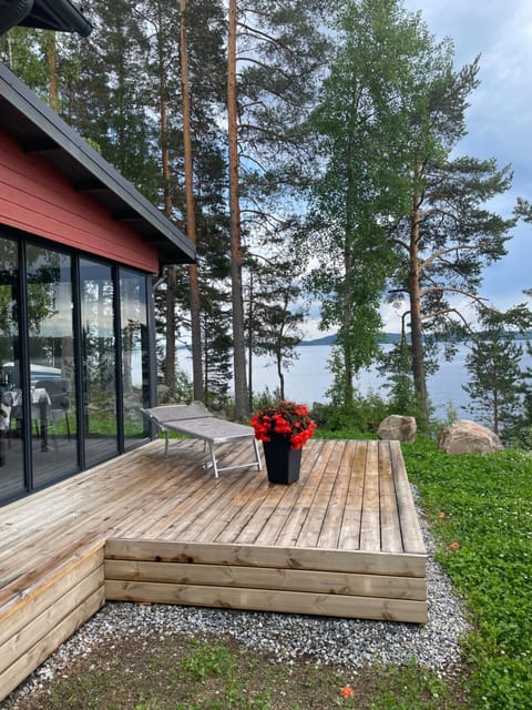 Patio, Natural landscape, Lake view