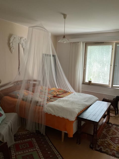 Makuuhuone retrohenkisessä taiteilijakodissa - Tampere Kaleva Vacation rental in Finland