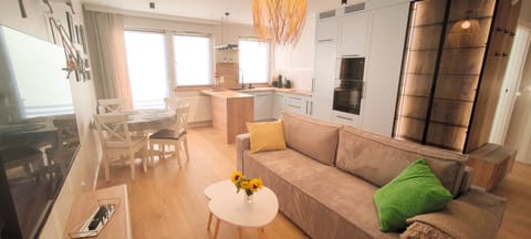 TV and multimedia, Kitchen or kitchenette, Living room, Seating area, Dining area