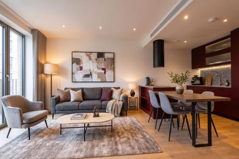 Living room, Seating area, Dining area