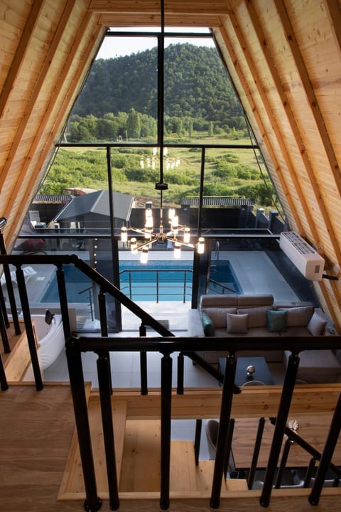 Natural landscape, Mountain view, Pool view