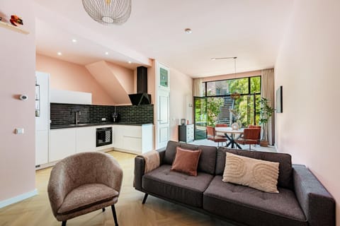 Kitchen or kitchenette, Living room, Dining area