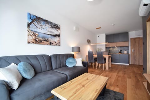 Kitchen or kitchenette, Living room, Seating area