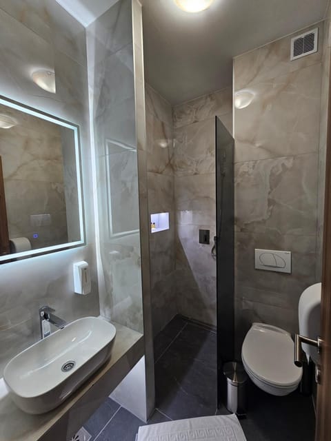 Shower, Toilet, Bathroom, towels