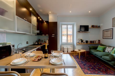 Kitchen or kitchenette, Living room, Dining area, heating, air conditioner