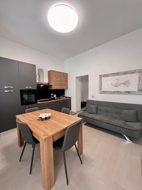 Kitchen or kitchenette, Living room, Dining area, oven, stove