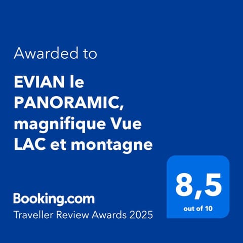 "EVIAN le PANORAMIC", magnifique Vue LAC et montagne Apartment in Évian-les-Bains