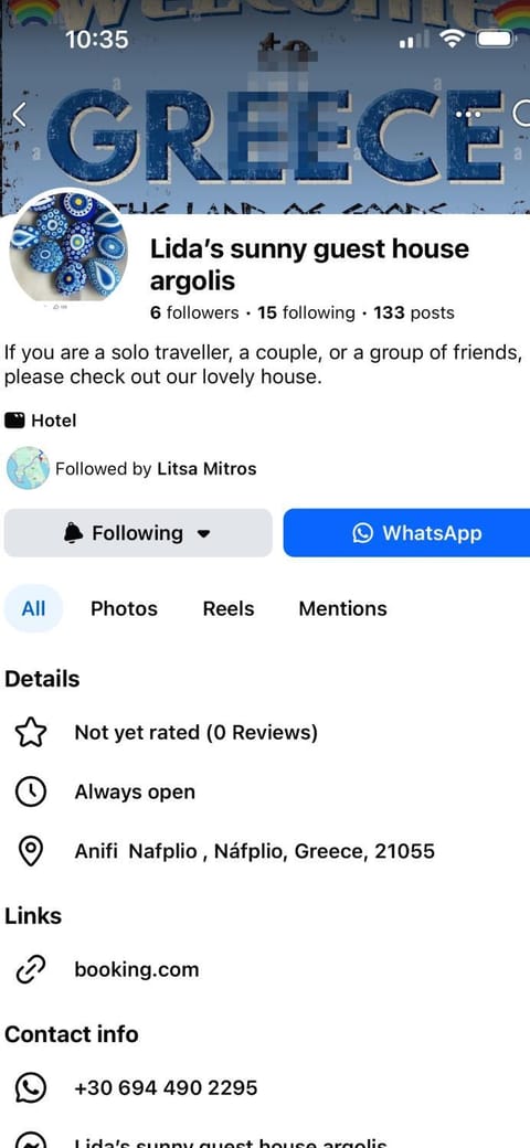 Lidas Sunny Guest House Argolis Apartment in Argolis, Greece