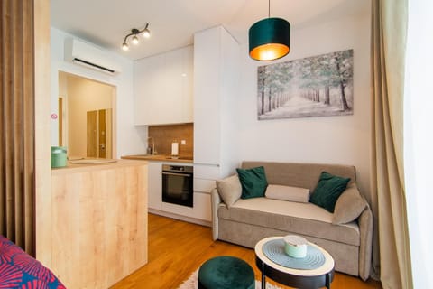 Kitchen or kitchenette, Living room, Seating area, Dining area, oven