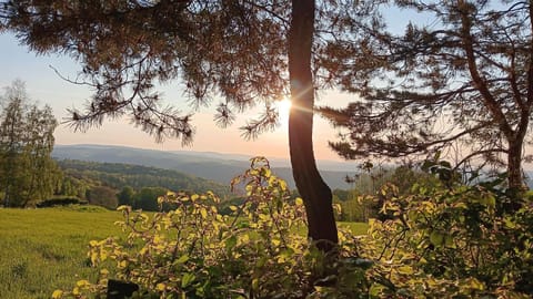 Natural landscape, Mountain view, Sunset