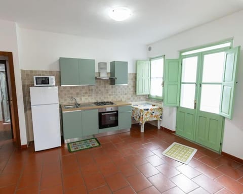Kitchen or kitchenette, Dining area, microwave, oven, stove
