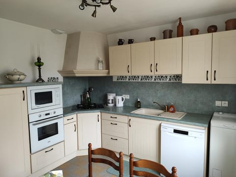 Kitchen or kitchenette, Dining area, dishwasher, oven, stove, toaster