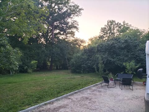 Natural landscape, Garden, Garden view, Sunset