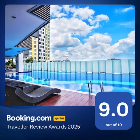 Property logo or sign, Pool view, Swimming pool, sunbed