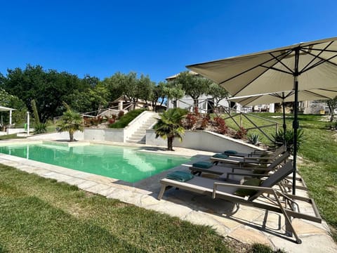 Day, Natural landscape, Garden, Garden view, Pool view, Swimming pool, sunbed