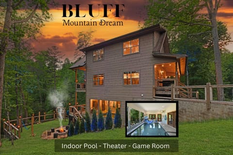 Heated Indoor Pool Theater Outdoors Gameroom House in Pigeon Forge